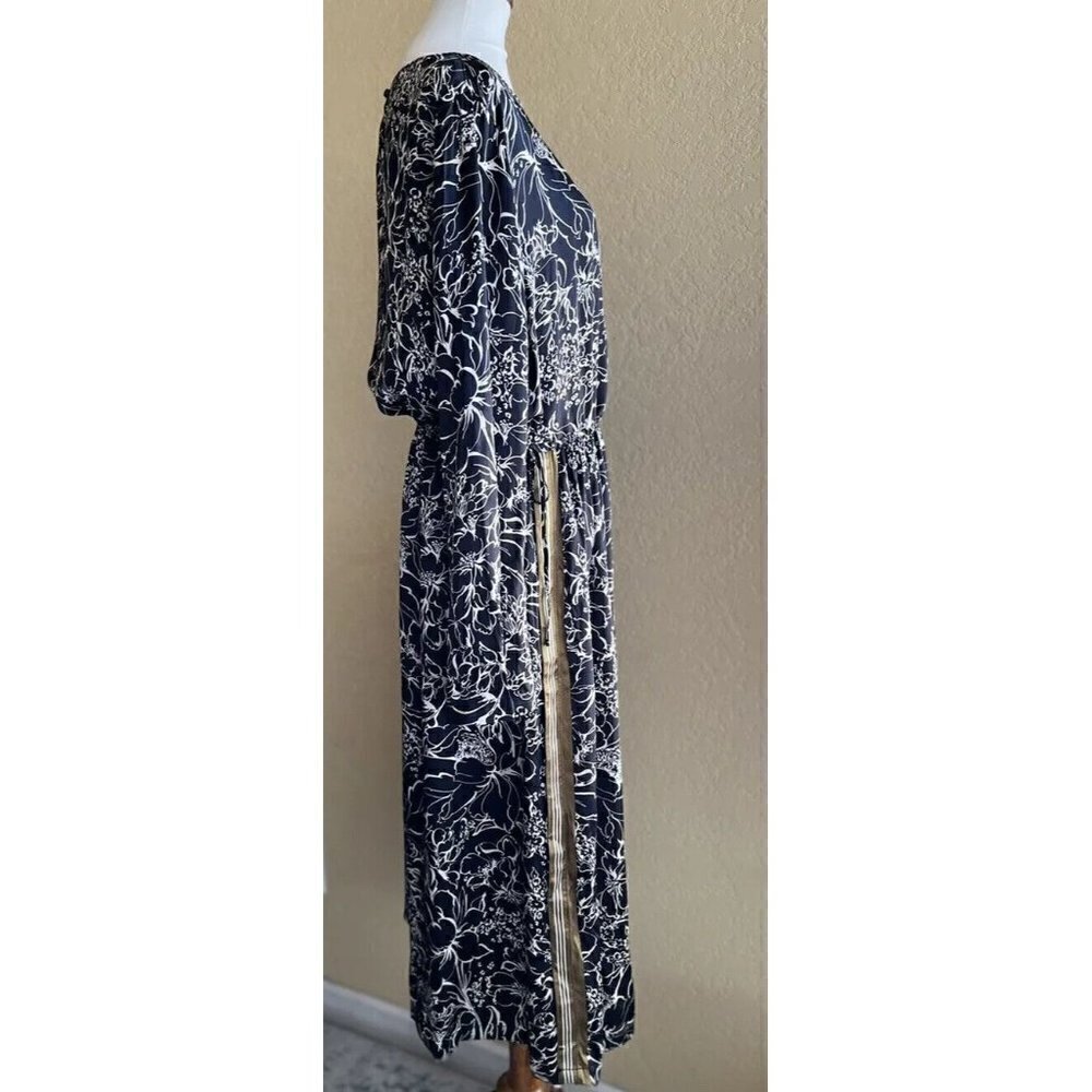 Treasure & Bond Womens Blouson Floral Print Midi Dress Size L - Picture 11 of 12